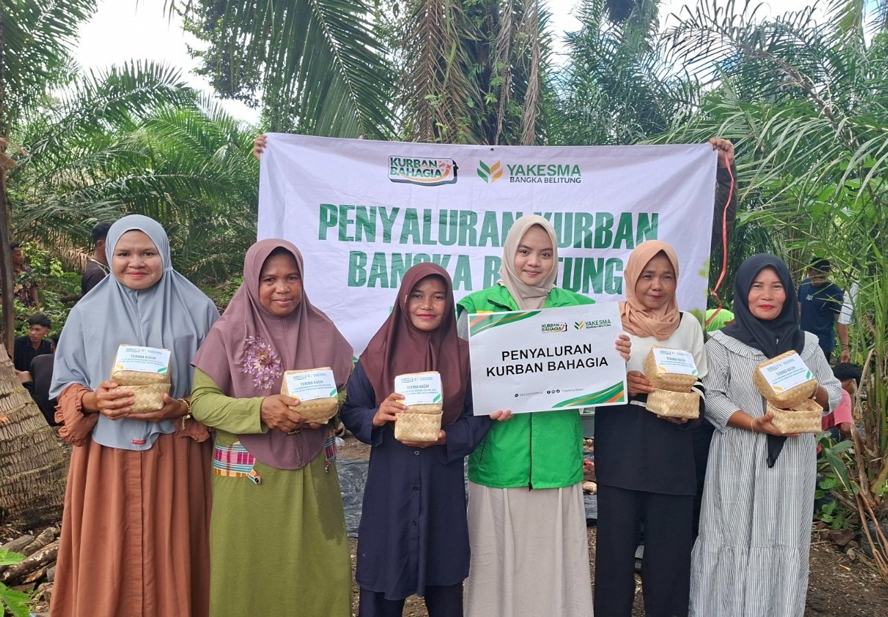 YAKESMA Babel Salurkan Kurban ke Wilayah Pelosok, Jangkau 2.864 Kepala Keluarga