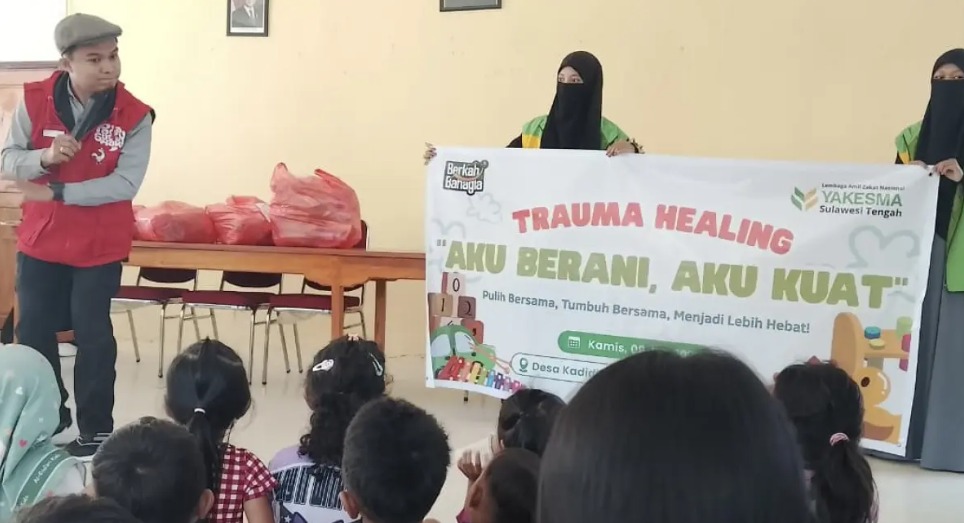 Pulihkan Semangat Anak Pascabencana, YAKESMA Gelar Trauma Healing di Desa Kadidia, Sulawesi Tengah