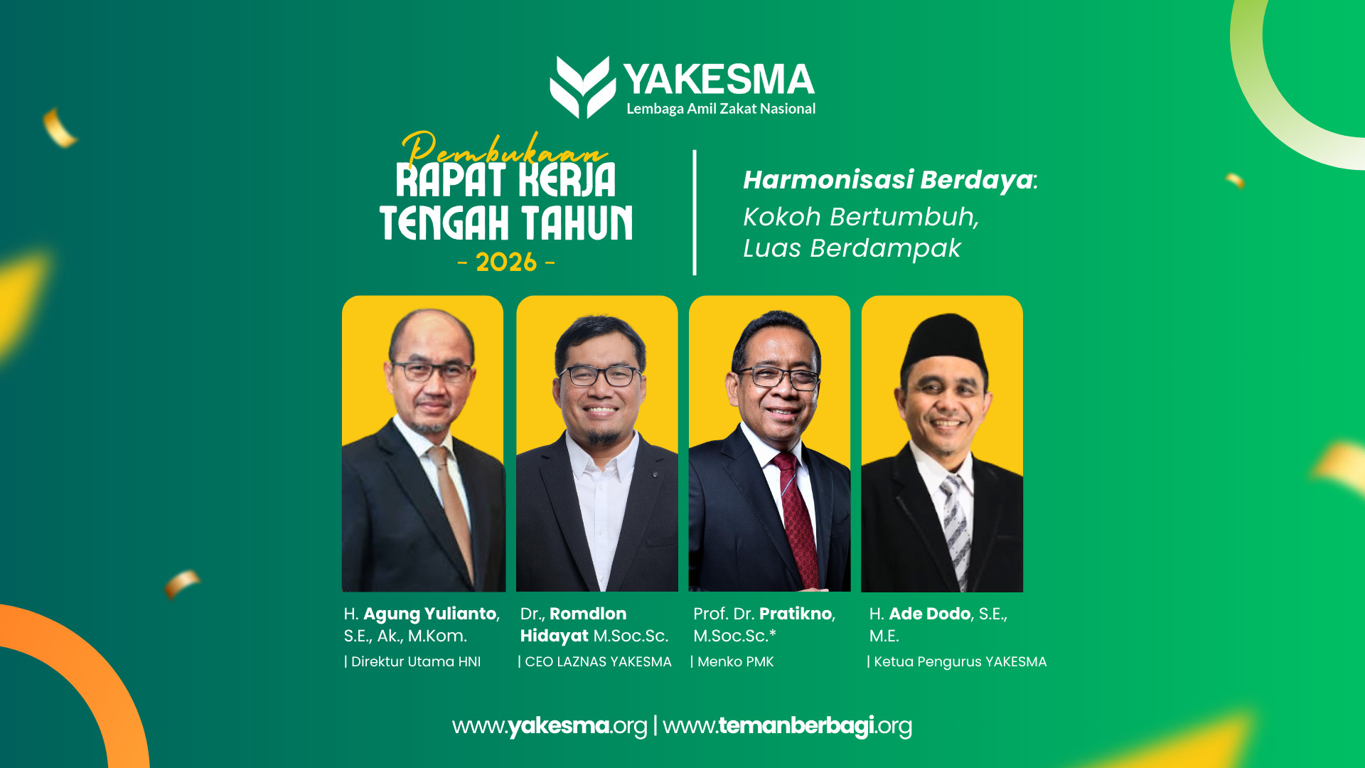 Raker Tengah Tahun 2026 Resmi Dibuka, LAZNAS YAKESMA Perkuat Kolaborasi Amil Nasional