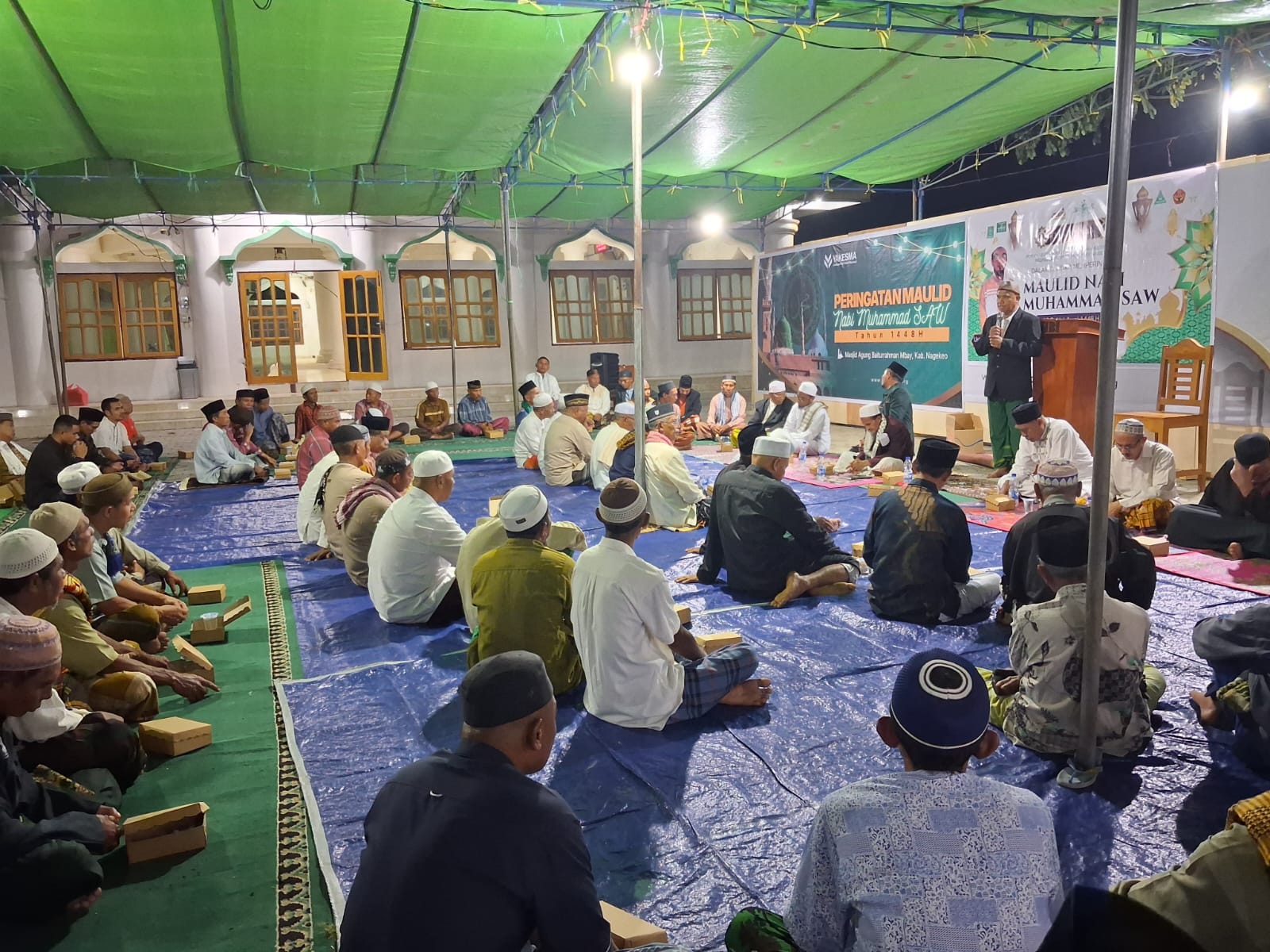 Masjid Baiturrahman Nagekeo Gelar Maulid Nabi di Tengah Masa Tanggap Darurat
