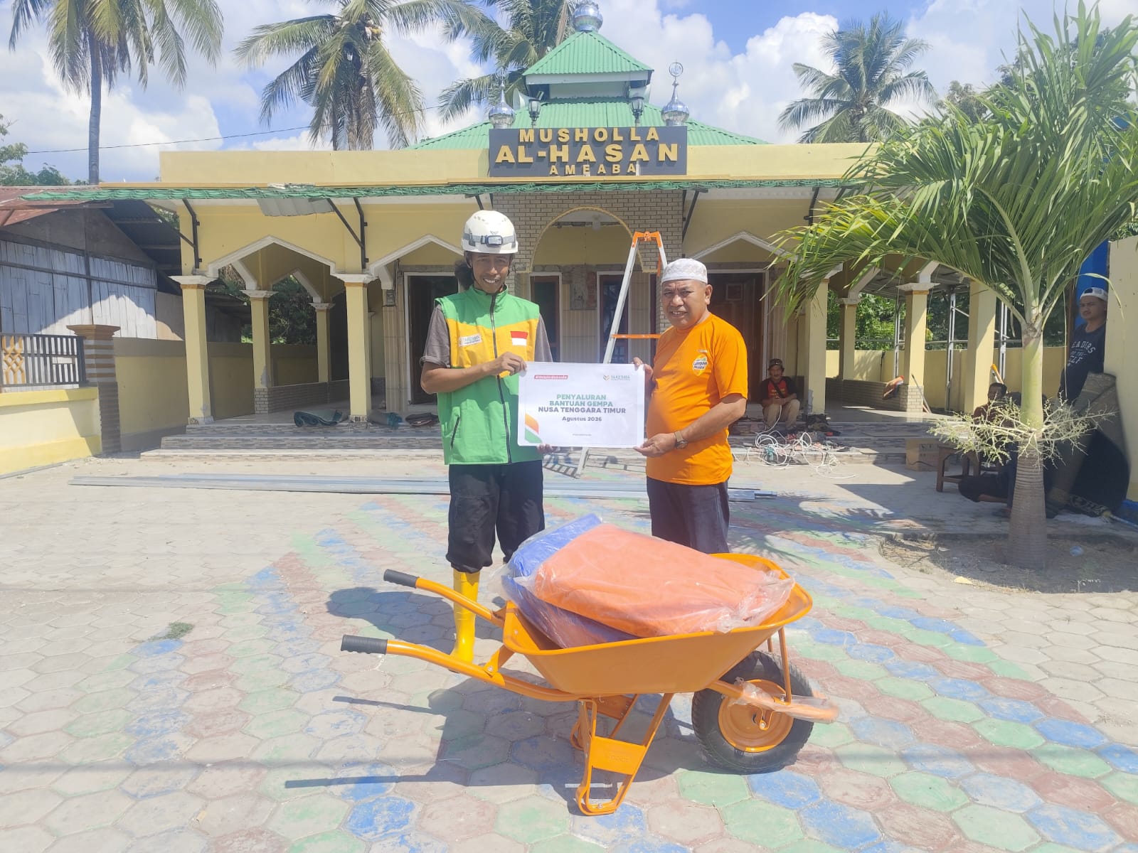 Bantuan Fasilitas Ibadah, LAZNAS YAKESMA Bangun Musholla Darurat di Nagekeo, NTT
