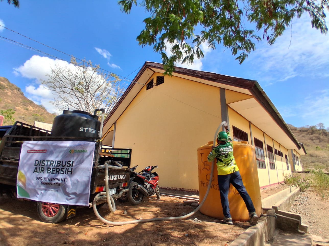 YAKESMA Salurkan Air Bersih untuk Mendukung Aktivitas Belajar 69 Siswa di Nagekeo