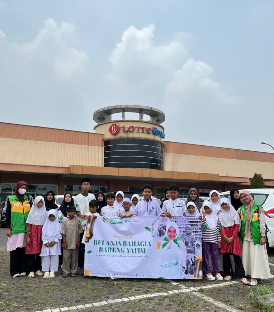 LAZNAS YAKESMA Tangerang Selatan dan BSI Maslahat Hadirkan Kebahagiaan bagi 83 Anak Yatim dan Dhuafa