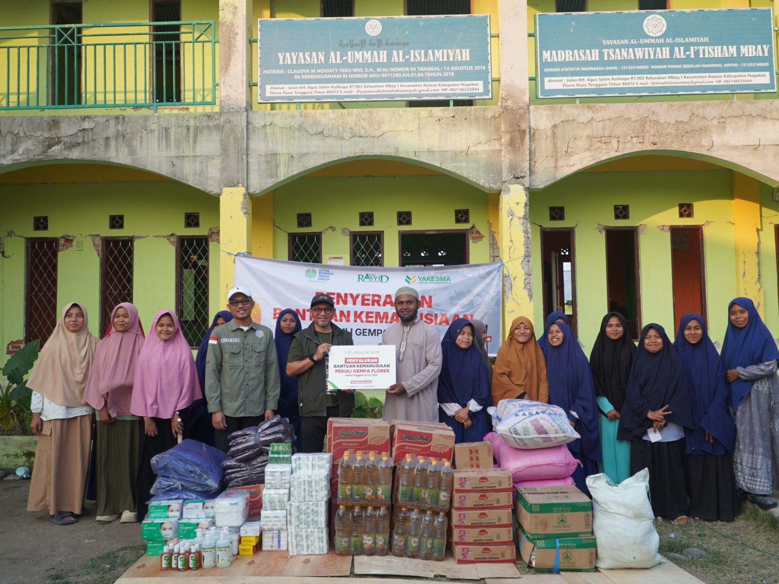 CBI Bersama LAZNAS YAKESMA Salurkan Ratusan Bantuan Kemanusiaan untuk Warga Terdampak Gempa Flores di Nagekeo