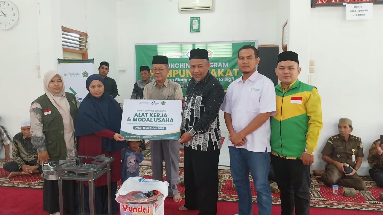 LAZNAS YAKESMA Aceh dan Kemenag Resmi Launching Program Kampung Zakat di Pidie